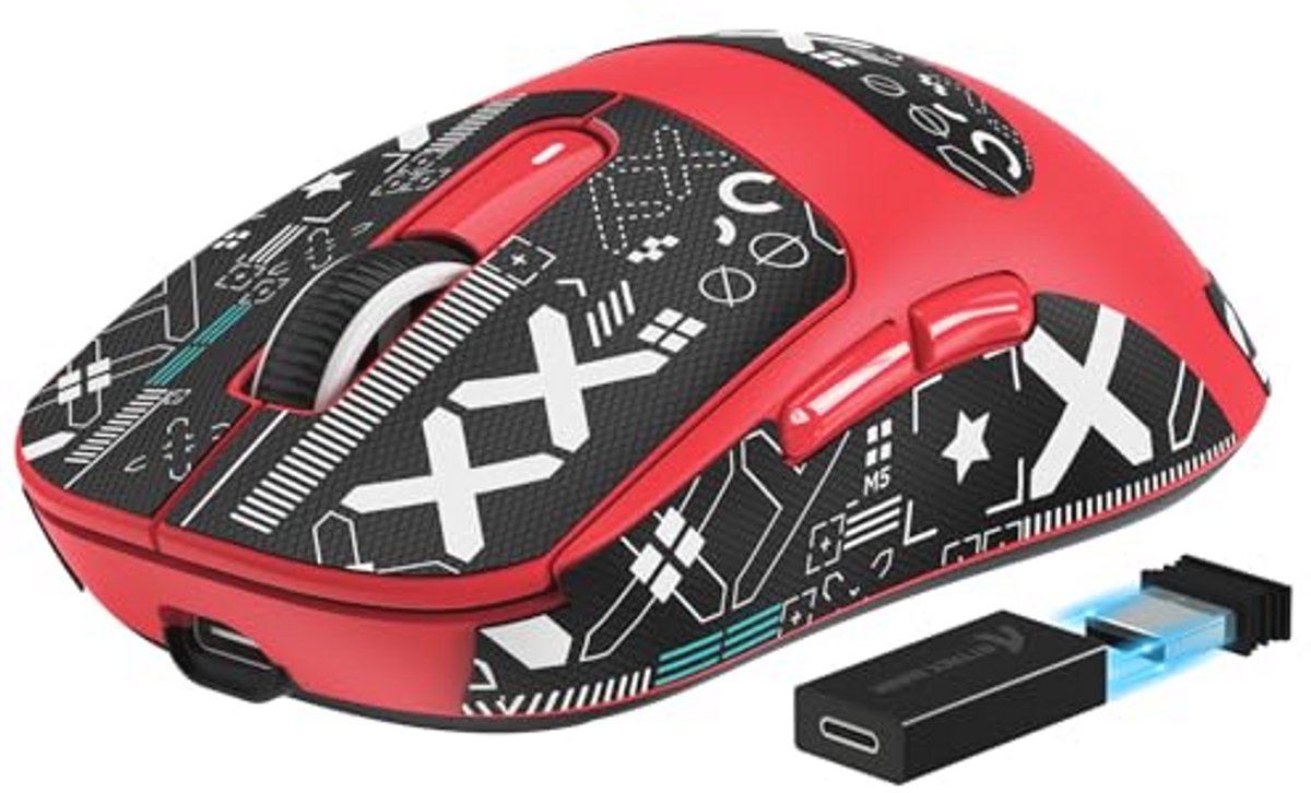 Draadloze Superlight Gaming Muis met 4K/8K Pollingsnelheid en 26,000 DPI