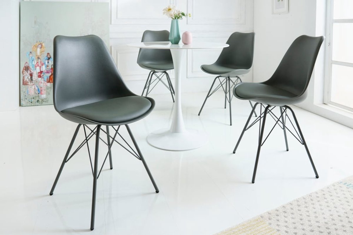 Invicta Interior Retro stoel SCANDINAVIA MEESTERSTUK grijs - 42035 Zie omschrijving