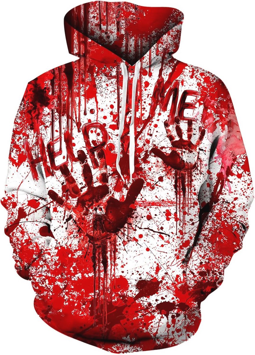 Unisex 3D-print hoodie met fleece voering voor heren en dames - Lange mouwen capuchon pullover