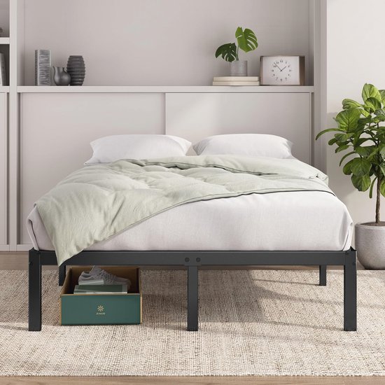 Base De Cama Zinus Caleb Matrimonial De Acero Con 5 Años De Garantía