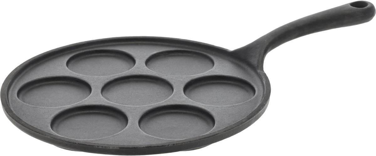 HOLM Blini-pan voor 7 stuks Dia 23,5 cm Zwart