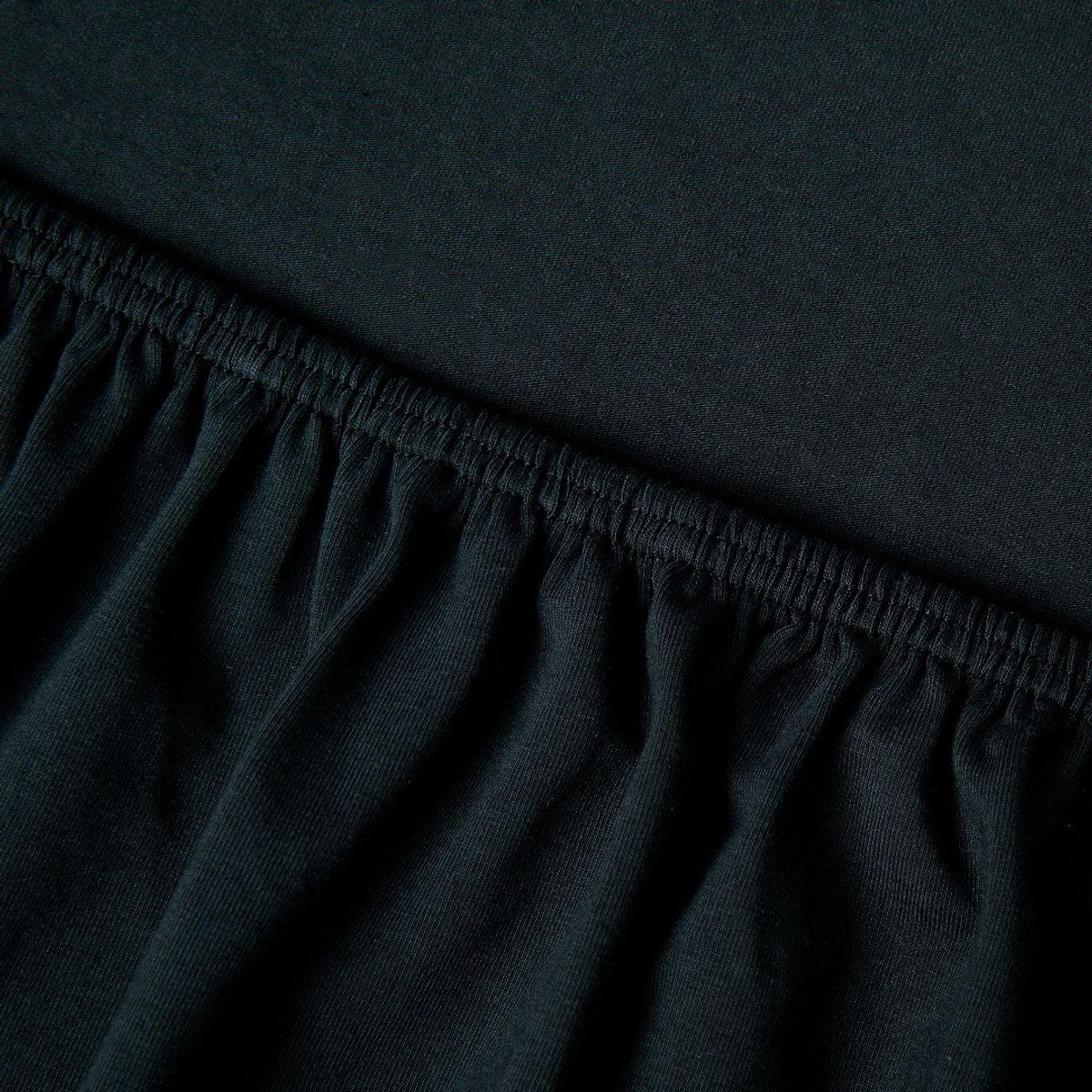 Kayori Saiko Topper Hoeslaken Premium Jersey - 180-200x200-220cm - Matrasdikte 12 cm - Biologisch Katoen - Zwart