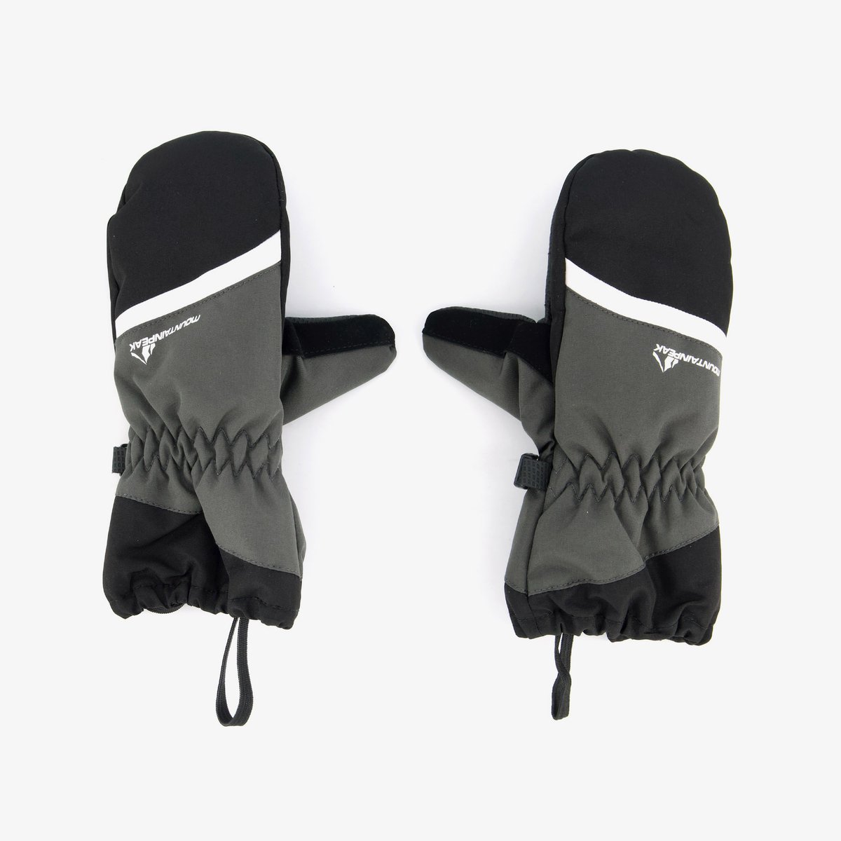 Mountain Peak kinder skiwanten zwart - Maat 122/128