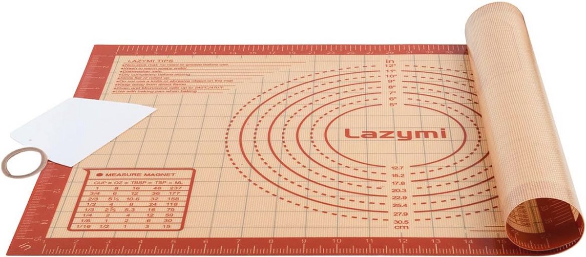 Grote Siliconen Bakmat 40 x 60 cm - Anti-aanbak Deegmat voor Fondant, Pizza en Brood