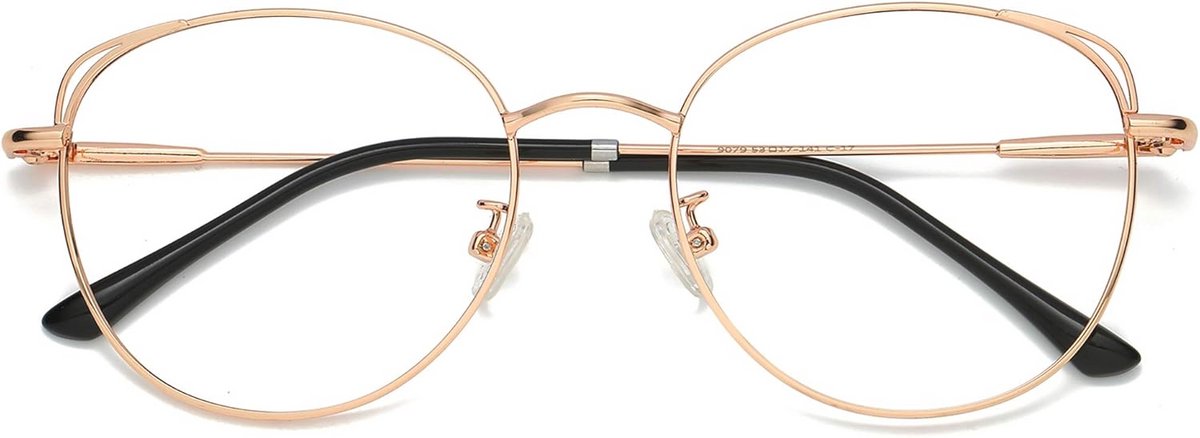 Blauwe Lichtblokkende Cat Eye Damesbril
