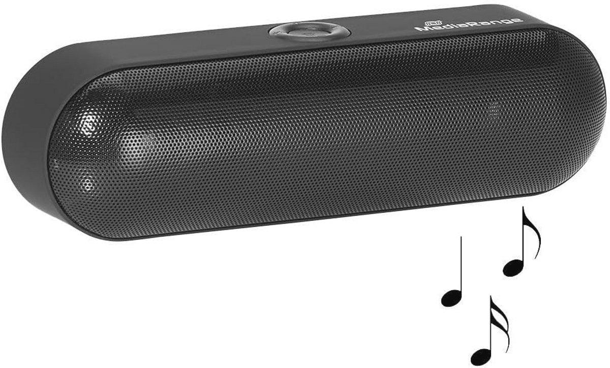 Draagbare Bluetooth stereo-luidspreker - zwart