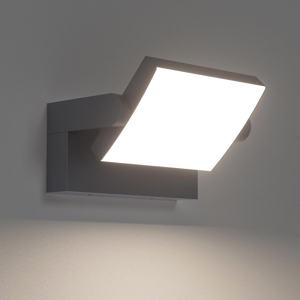 Moderne 24W Draaibare LED Wandlamp voor Binnen en Buiten, Waterdicht IP65, Verstelbare Wandverlichting voor Tuin en Entree