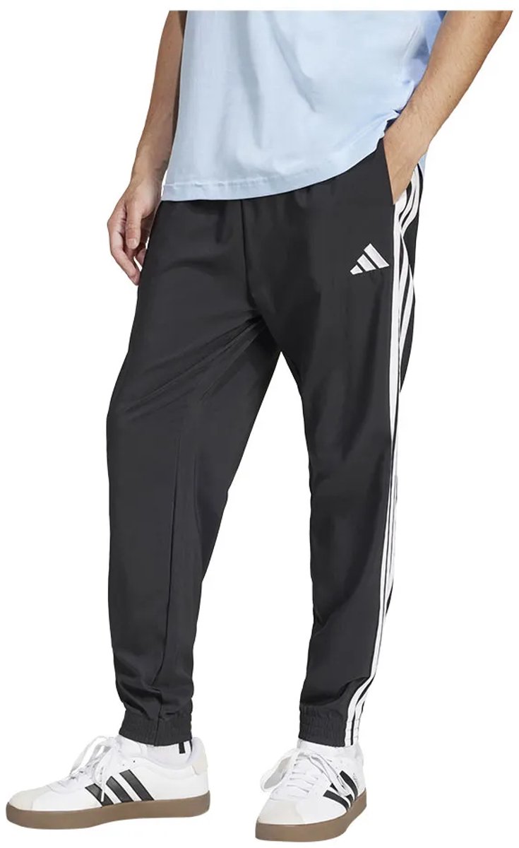 Adidas Essentials 3 Stripes Woven Joggers Tall Man Zwart