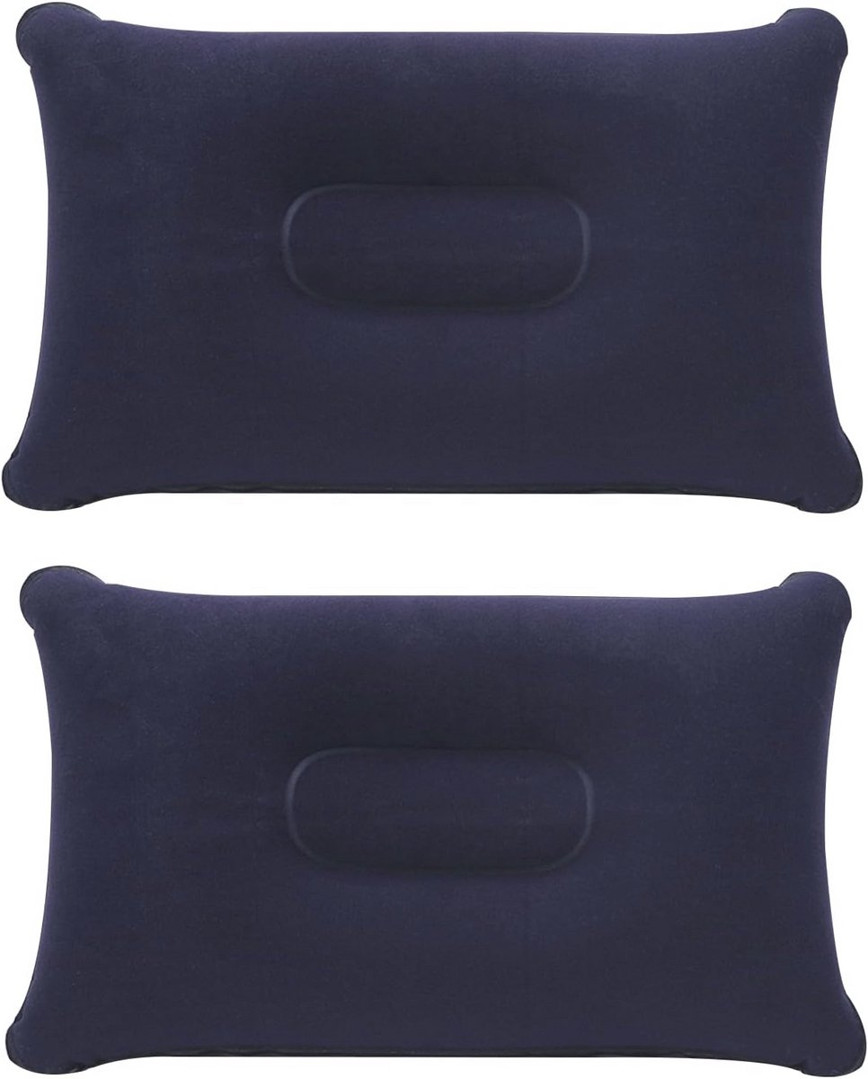 Set van 2 opblaasbare kussens voor camping en reizen - Ultraleicht, waterdicht en compact