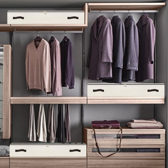 NEWSONA 3 stuks transparante opbergzakken, 60 liter, opvouwbare kledingdozen voor kast of onder het bed, organizer voor kleding, dekens en huis NEWSONA 3 stuks transparante opbergzakken, 60 liter, opvouwbare kledingdozen voor kast of onder het bed, organizer voor kleding, dekens en huis