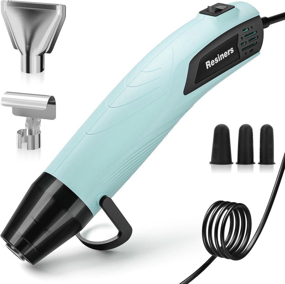 Mini Dubbele Temperatuur Heteluchtpistool voor Doe-Het-Zelf Projecten – 350W met 3 Spuitmonden