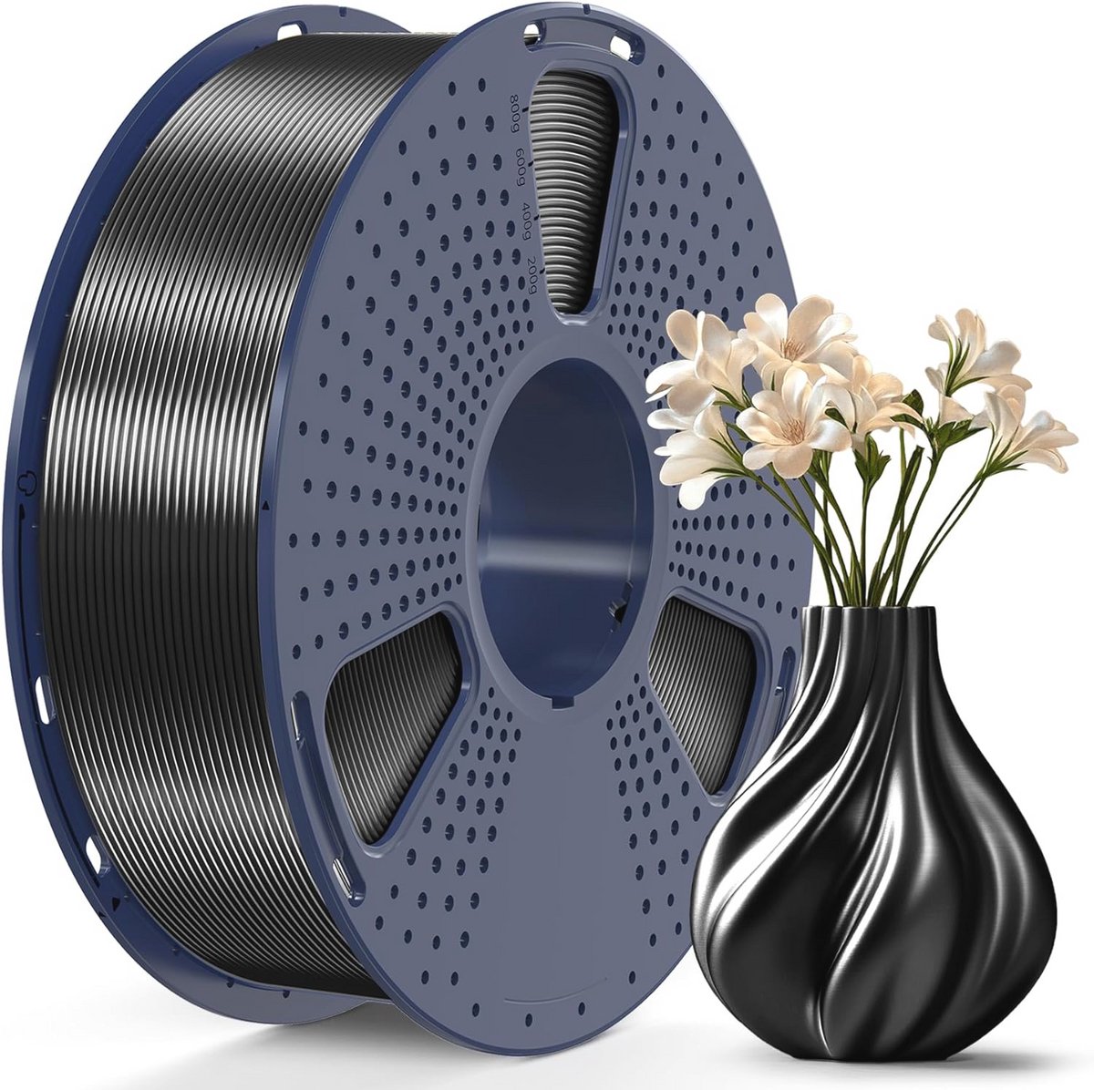 Zijdeachtig PLA PLUS Filament 1,75 mm, Shiny 3D-printmateriaal, Sterk en Duurzaam, Glad Oppervlak, 1 KG