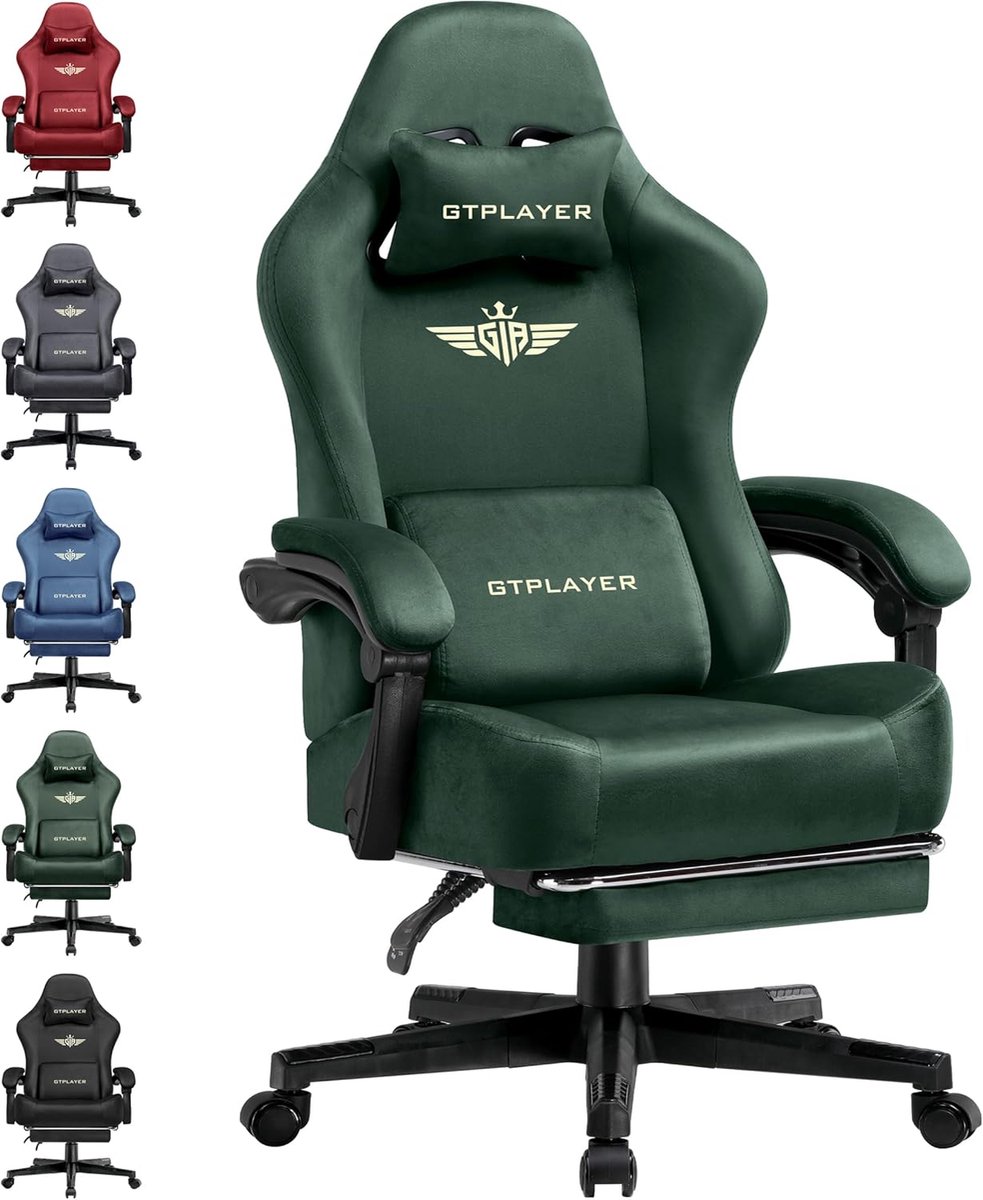 GTPLAYER Gamingstoel met Pocketvering en Hoge Rugleuning - - Anji Wudi Furniture Technology Co., - €139,99