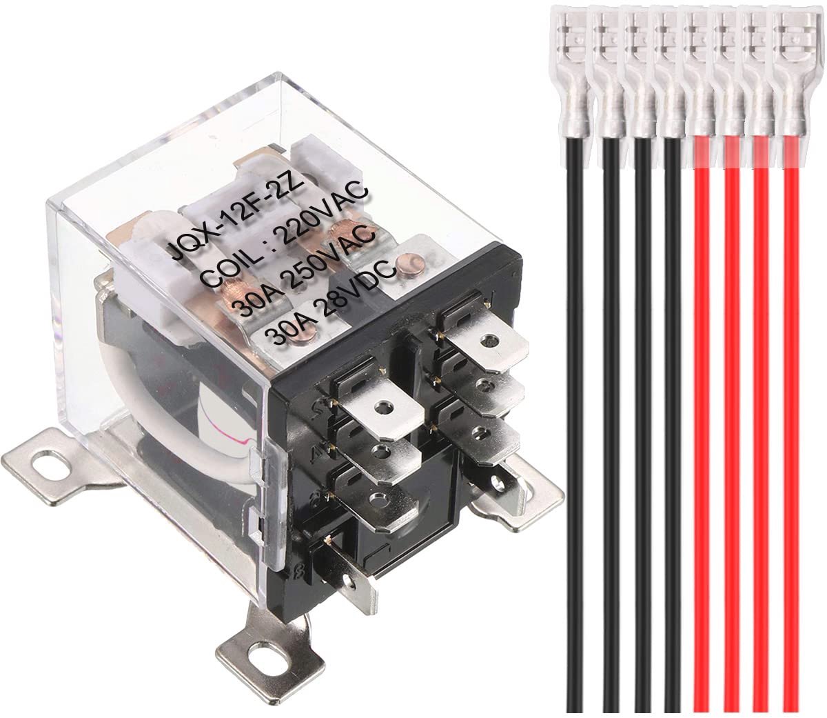 Hoogvermogen AC 220V Relais 30A DPDT 8-pins voor Automatisch Regelsysteem