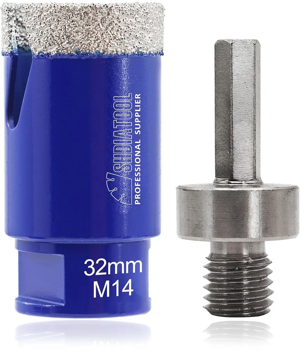 Diamant tegelboor en gatenzaag - M14 voor tegels, porselein, keramiek, marmer en graniet