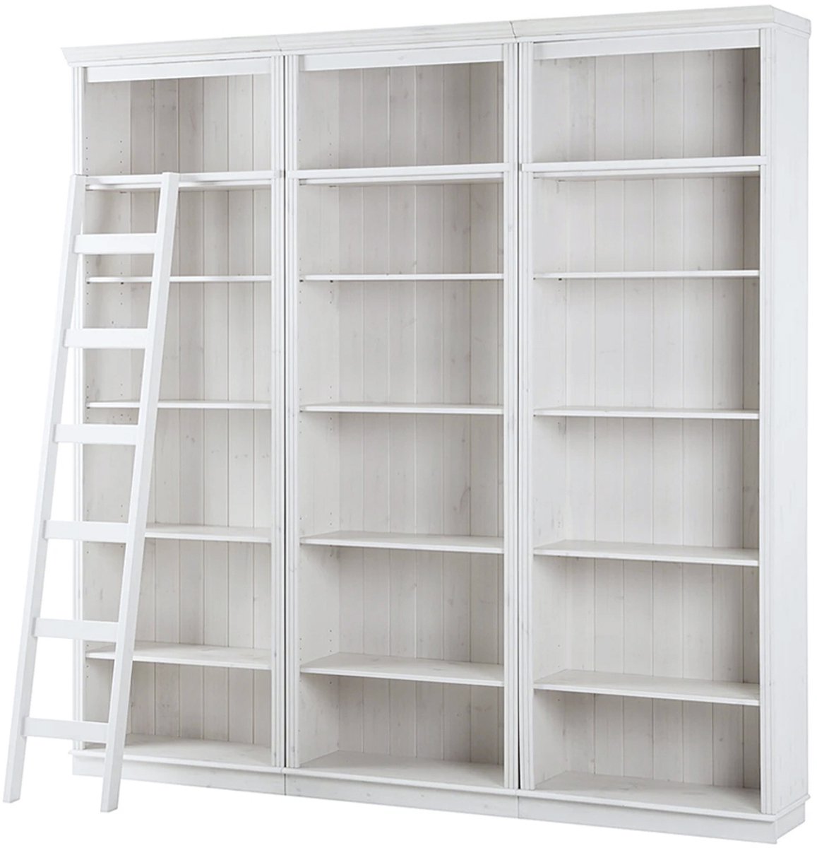 Notio Living Anna-Boekenkast - 5 Planken - Wit - Set van 3