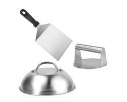 Smashburger set - 3-delig -zilver