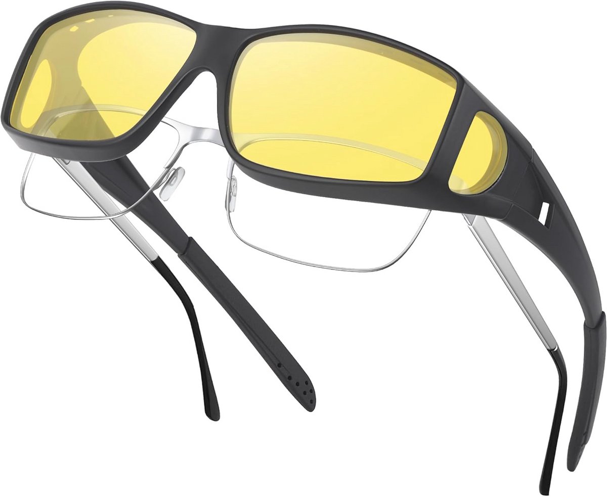 Gepolariseerde Nachtzichtbril voor Overdag en 's Nachts - Anti-Glare Comfortabel Rijden