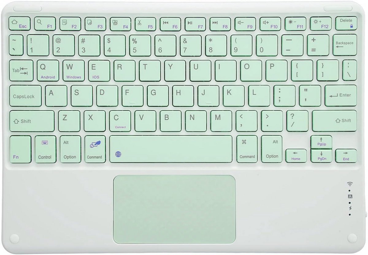 Dunne Draadloze Bluetooth Toetsenbord met Touchpad - Stil, Ergonomisch en Draagbaar
