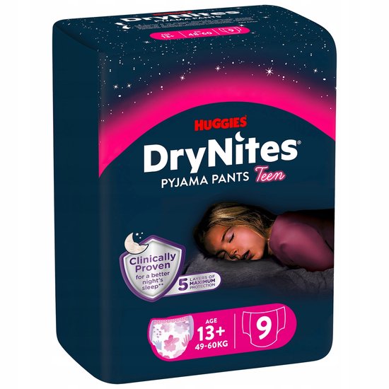 Huggies DryNites Pyjamabroekjes Meisjes 13 49 60 Kg 9 St Bol huggies-drynites-pyjamabroekjes-meisjes-13-49-60-kg-9-st-bol