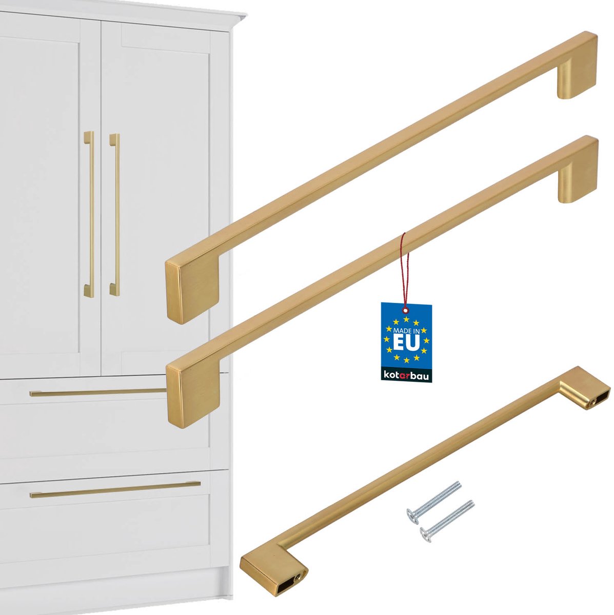 Kotarbau Goud - Meubelgreep - 289mm - Mat - Set van 2