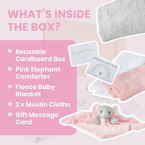Essentiële Baby Cadeauset voor Baby Shower of Doop, Unisex, Inclusief Babydeken en Muslin Doeken — afbeelding 4