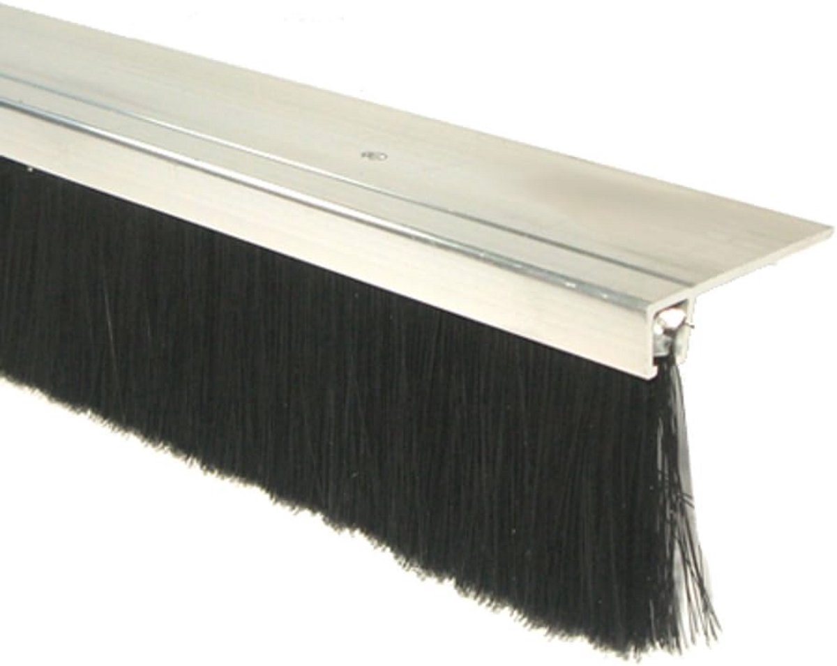 Tochtprofiel Weerband Zwart 1m x 1m - Aluminium 28mm
