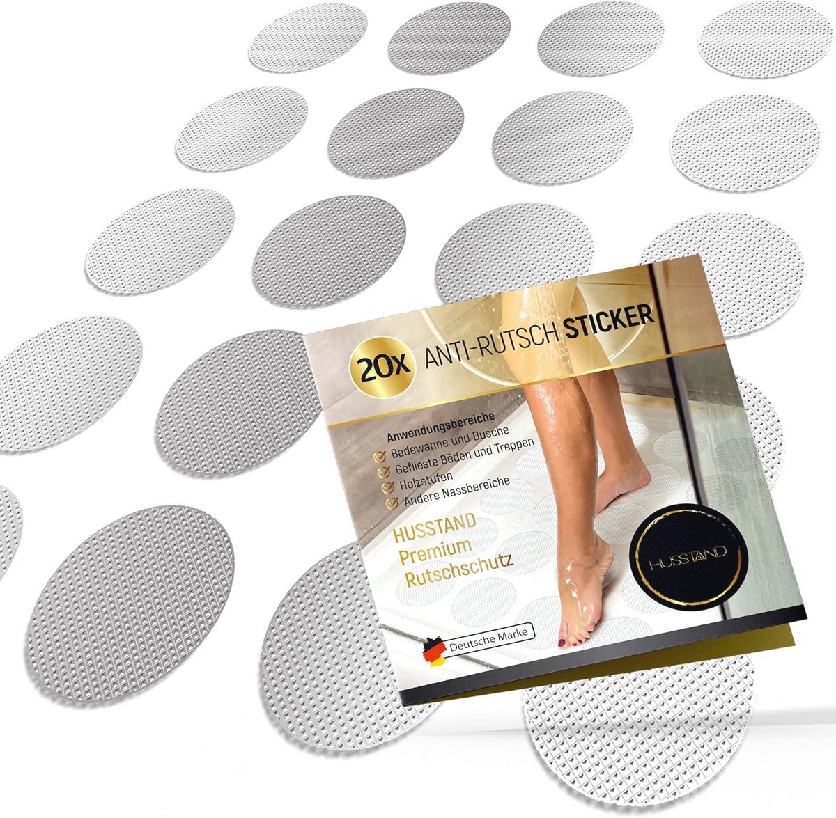 Antislip stickers voor bad en douche - 100% transparant en zelfklevend