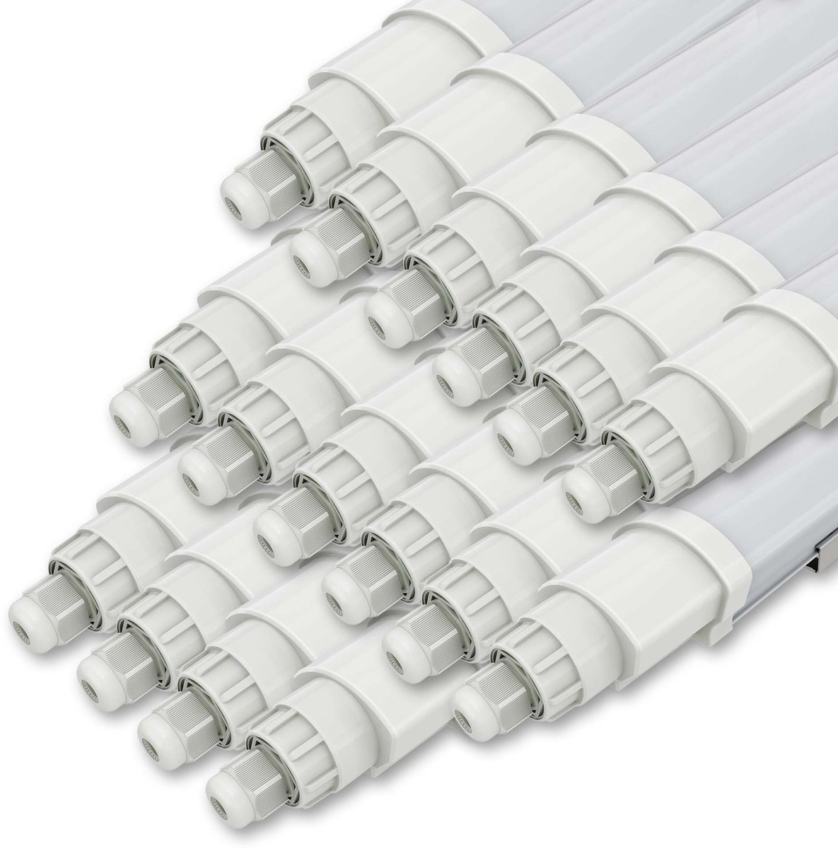 LEDVION 16x LED Armatuur - 150 cm - 40W - 6500K - 4800 lumen - IP65 - Koppelbaar Wit