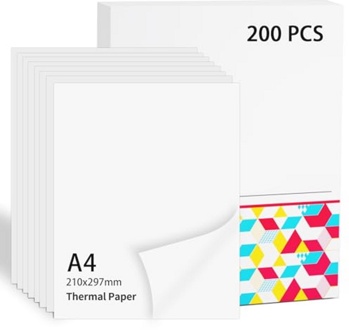 Thermisch Papier A4 voor Mobiele Printers – 200 Vel voor Contracten, Foto's en Tekeningen