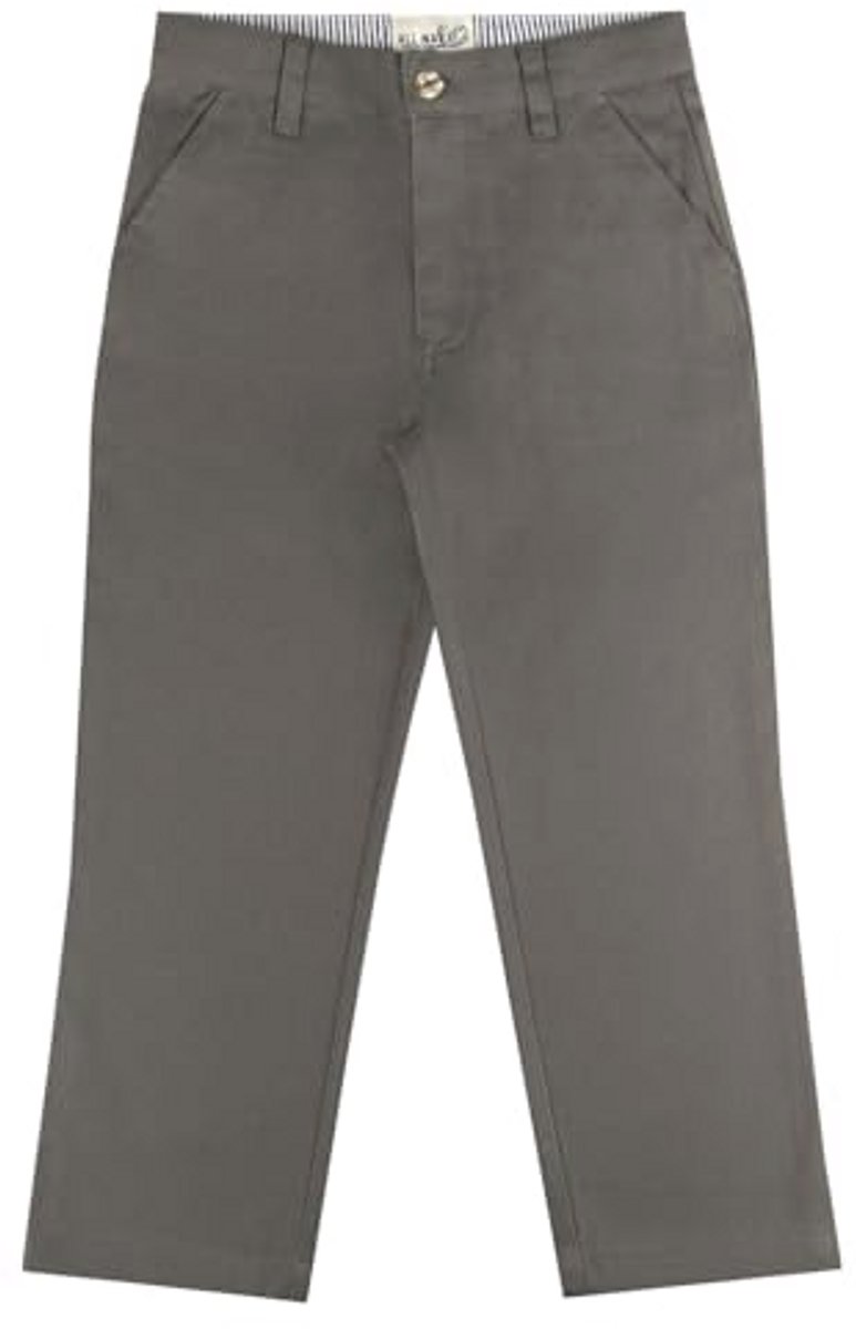 Jongens Katoenen Casual Broek met Rechte Pasvorm en Verstelbare Taille