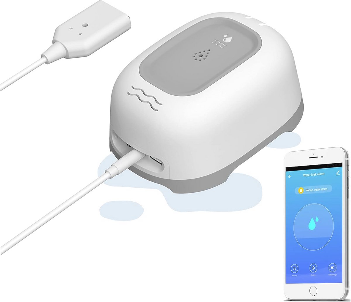 Geavanceerde draadloze waterlekdetector met alarm en app-meldingen