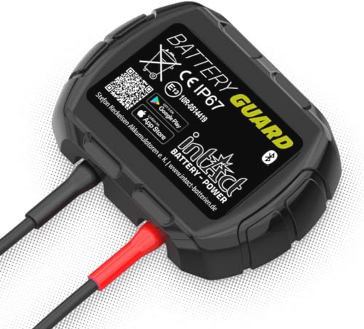 Batterijmonitor voor Bluetooth-bewaking van 12V lood- en lithiumbatterijen met temperatuurweergave en pushmelding