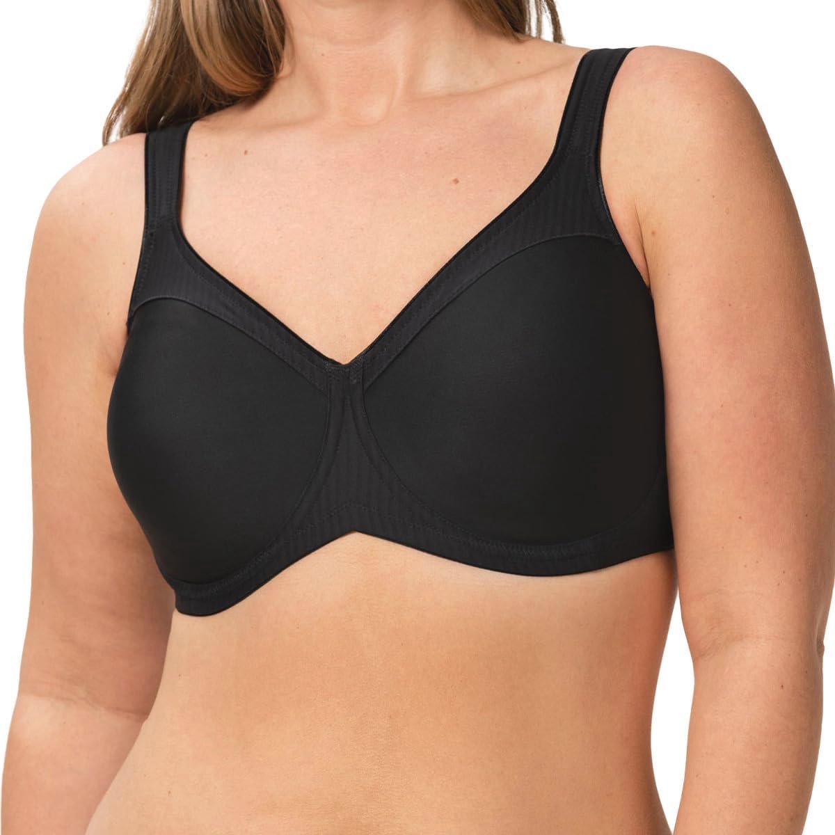 Dames BH Minimizer Soft+Cotton Zwart 85D