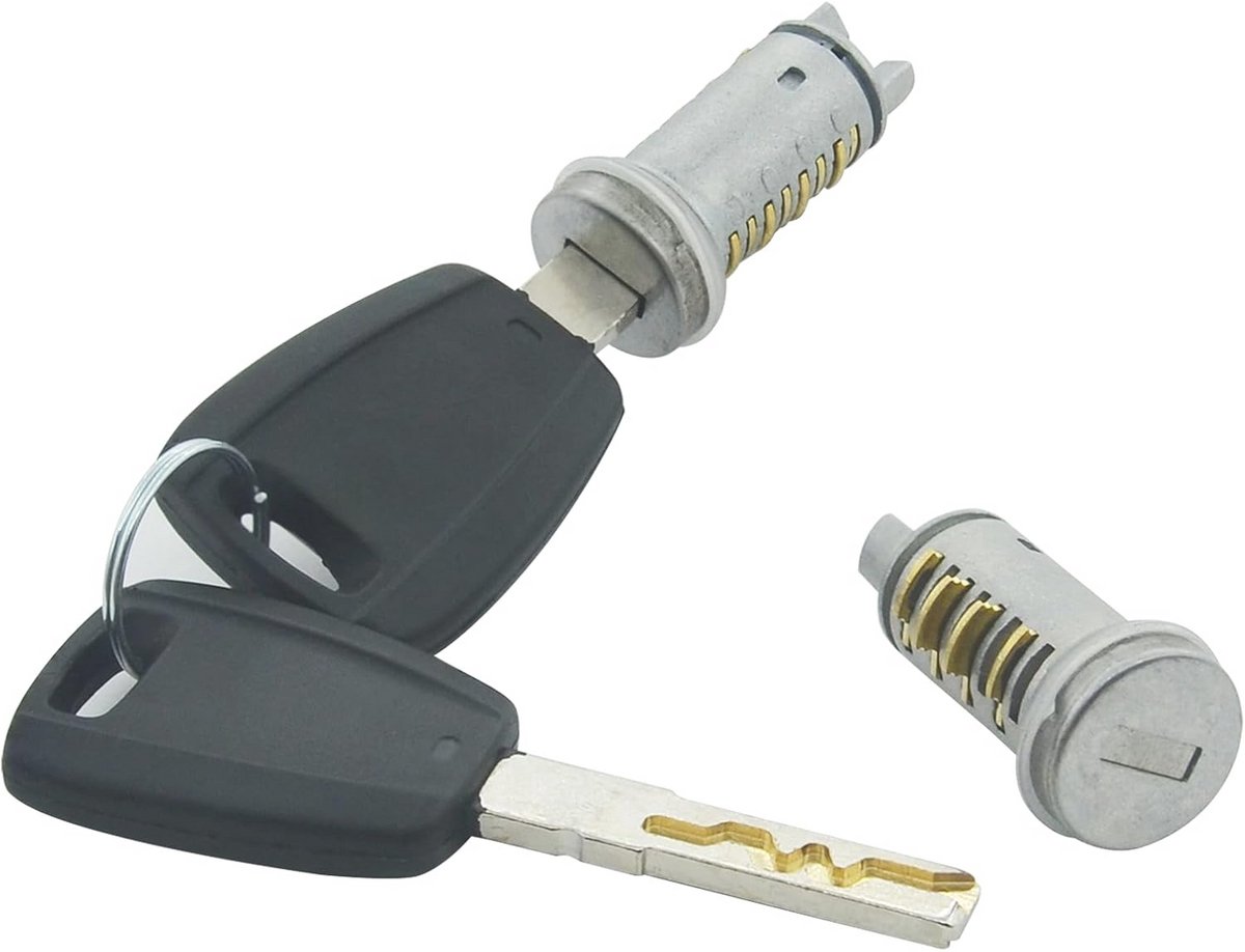 Cilinderslot Deurslot Set voor F-T 500 Panda Punto Romeo 156