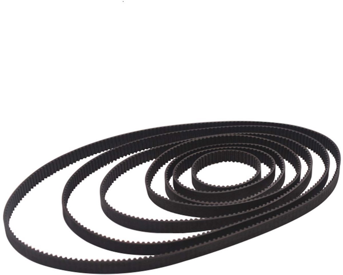 6 mm Brede Tandriemen met Gesloten Rubber Geven - 110 tot 852 mm
