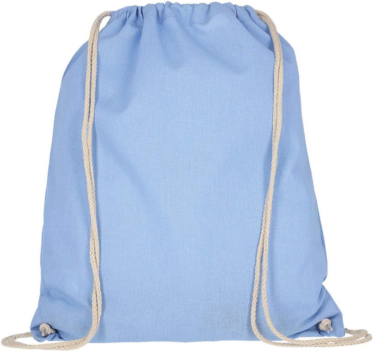 Katoenen Gymtas - Jute Tas Trekkoord - Sport en Vrije Tijd - Onbedrukt en Beschilderbaar - 38 x 46 cm