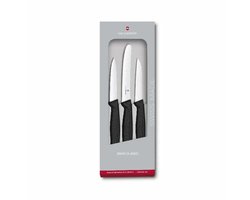 Victorinox Swiss Classic Keukenset 3-delig - Zwart - Glad/kartel