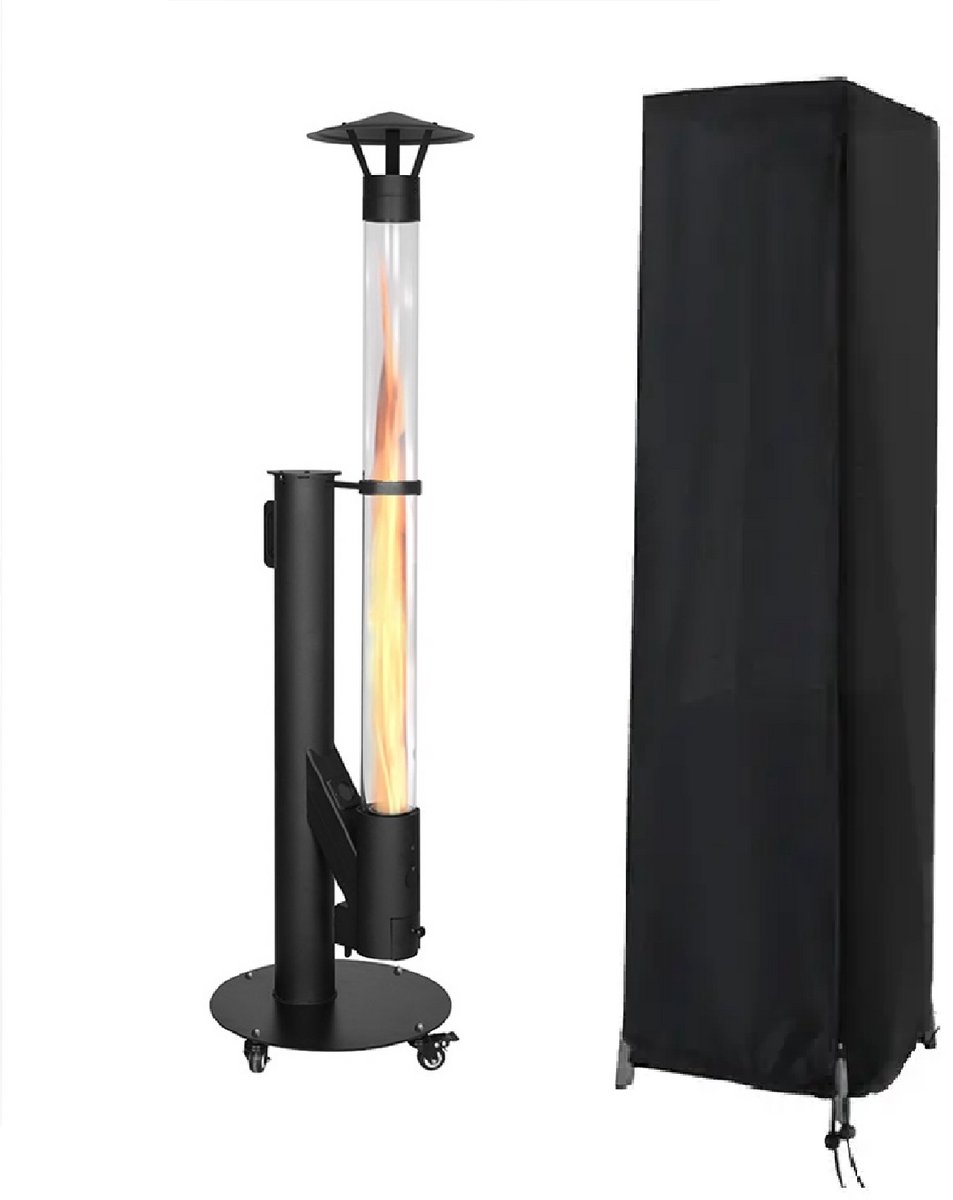 Quality Heating - Regenbestendige Hoes voor Terrasheater – Waterdicht & UV-bestendig – Zwart