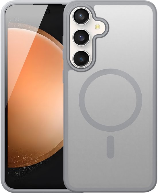 Coque Dux Ducis Yind compatible avec Samsung Galaxy S25 FE – coque arrière fine avec support magnétique – Grijs