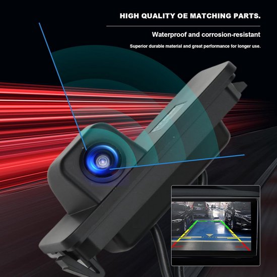IFreGo HD Achteruitrijcamera – 170° Groothoek, 12 LED’s, Waterdicht, Nachtzicht, Universeel Inzetbaar