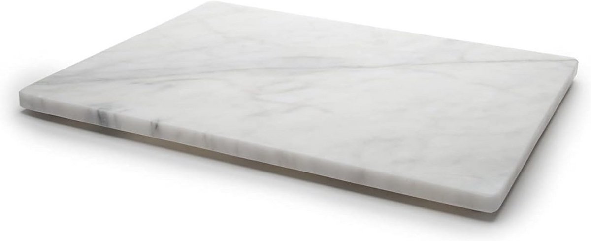Witte Marmeren Kaassnijplank 12x8 Duim - Ideaal voor Keuken en Cadeau