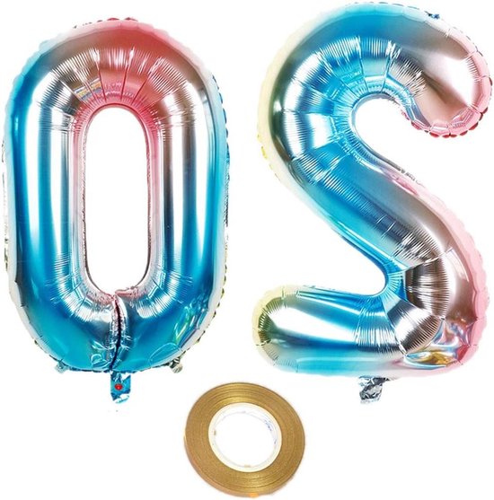 Verjaardag Decoratie Set - Meisjes - Regenboog - Ballonnen 40 Inch - Cijfer 20 - Helium - Folieballon - XXL - Verjaardag - Nummer 20 - Meisje - Feestartikelen - Geschikt voor 20e Verjaardag - Roze - Paars - Feestdecoratie