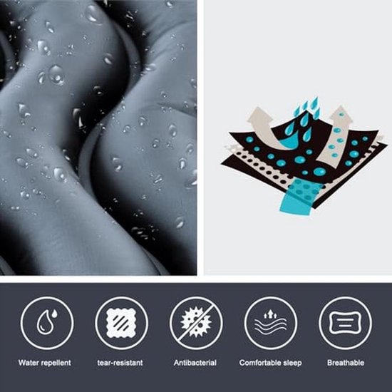 Opblaasbare Slaapmat voor Camping - Waterdicht, Antislip en Lichtgewicht — afbeelding 5