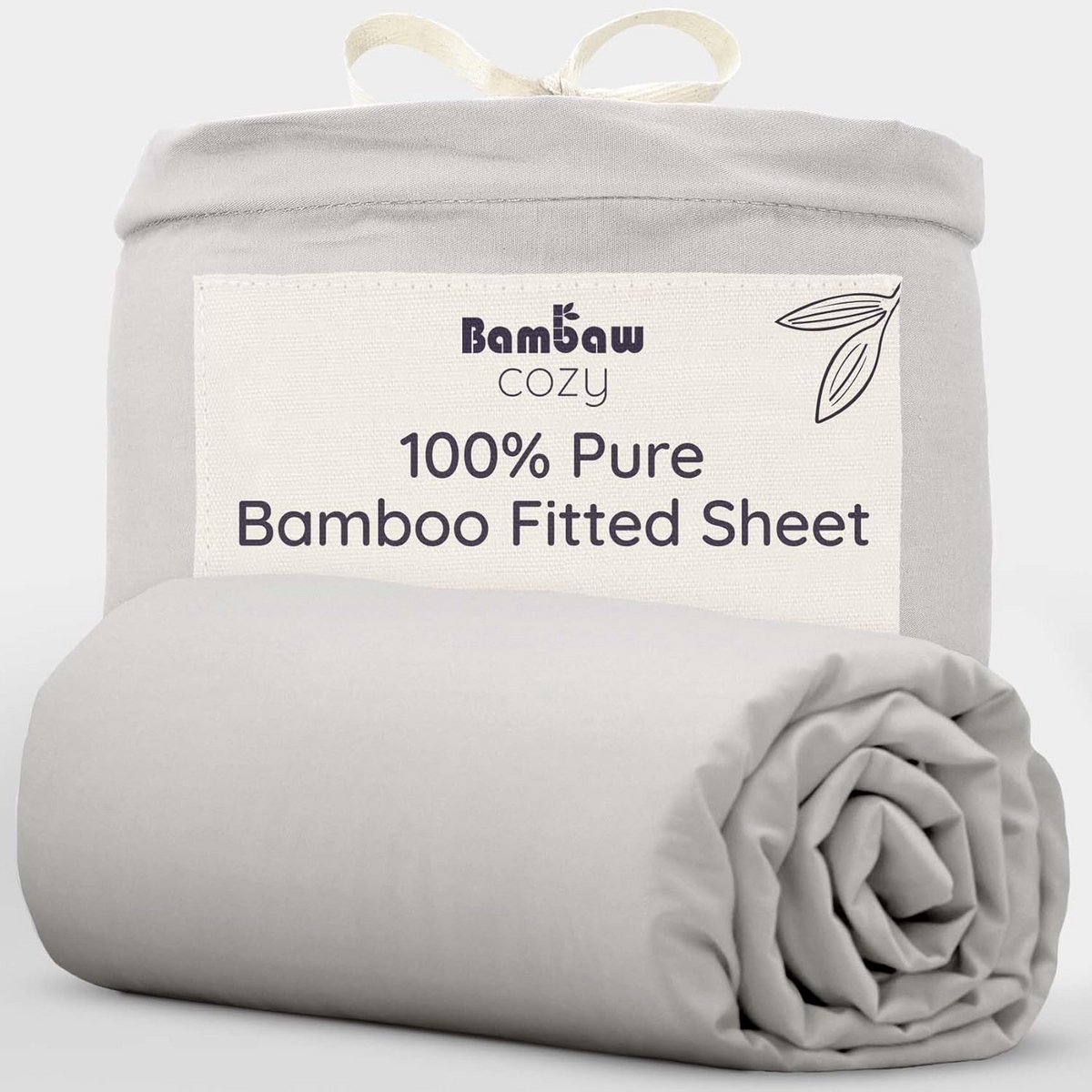 Hoeslaken Grijs Superking Bamboe 180x200 cm - Extra Diep, Luxe en Koel