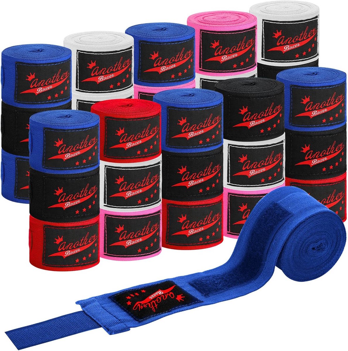 15 paar boksbandages bulk - Sport handwraps voor boksen, kickboksen, Muay Thai en MMA training