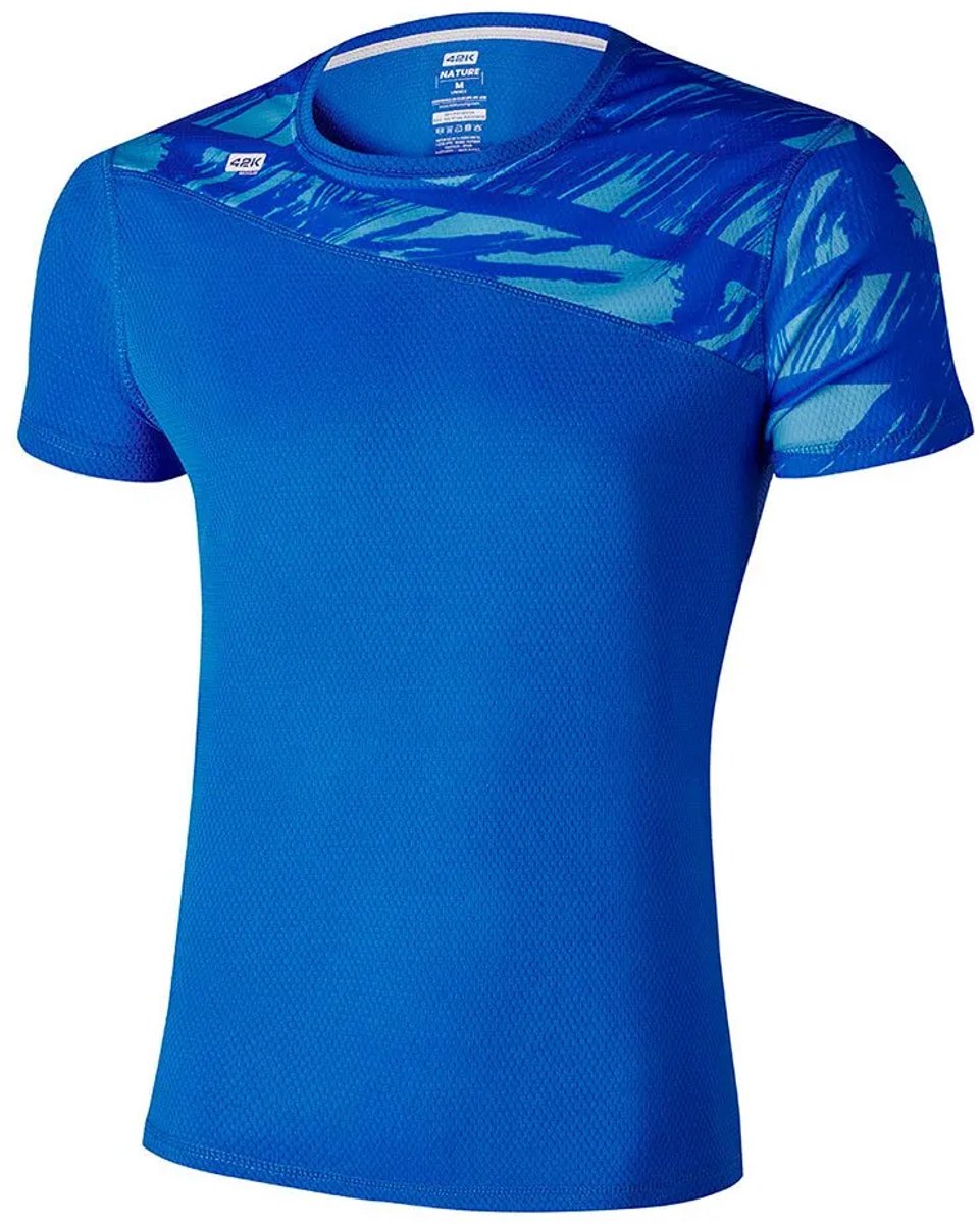 42k Running Nature T-shirt Met Korte Mouwen Blauw 2XL Man