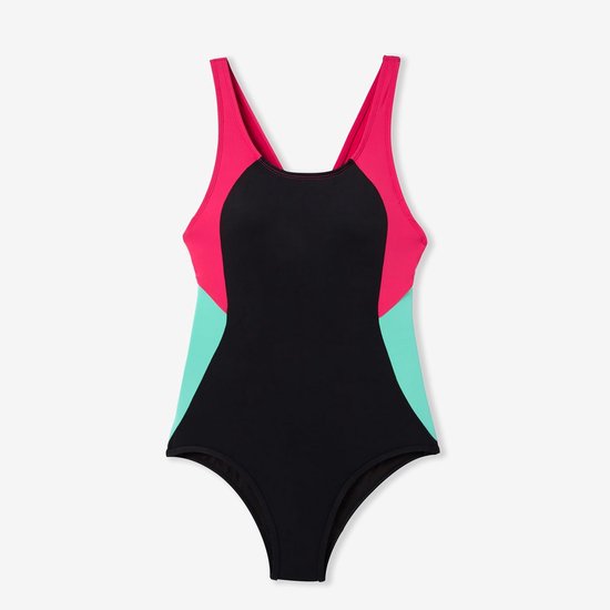 MYLILY Menstruatie Bikini's dames | menstruatie zwemslip | Period Swimwear for Women High Waist | menstruatie zwemkleding zwart met witte tailleband (S