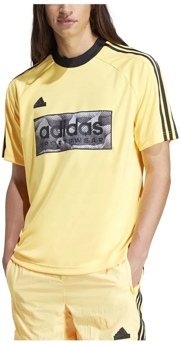 Adidas Tiro Aop T-shirt Met Korte Mouwen Geel 2XL / Regular Vrouw