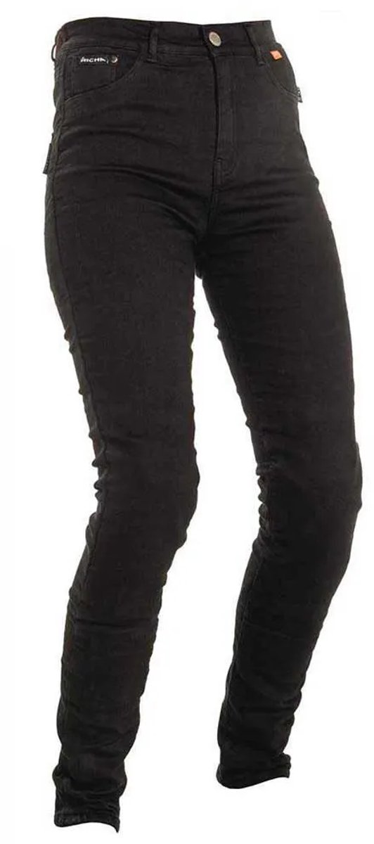 Richa Jegging Dames Zwart Motorjeans - Maat 46/SHORT - Broek